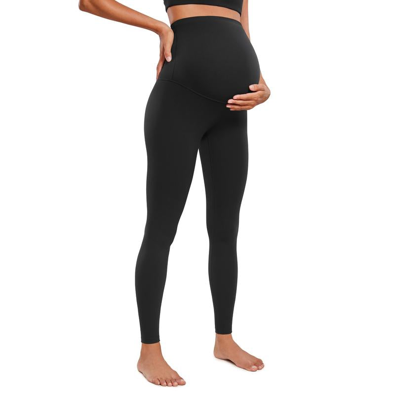 CRZ YOGA Womens Butterluxe Maternity Leggings over the Belly 28" - Workout Activewear Yoga Pregnancy Pants Buttery Soft