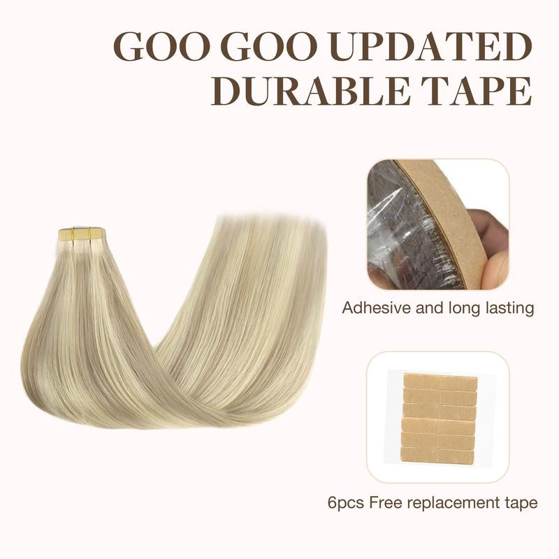 Tape in Human Hair Extensions Straight (50G,20Pcs/Pack)