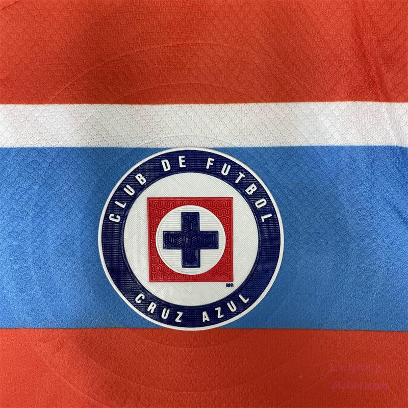 2425 MEXICO CRUZ AZUL 3Rd Away Short Sleeve Top Goalkeeper Soccer Jersey Quick Dry Fan Edition LIGA MX