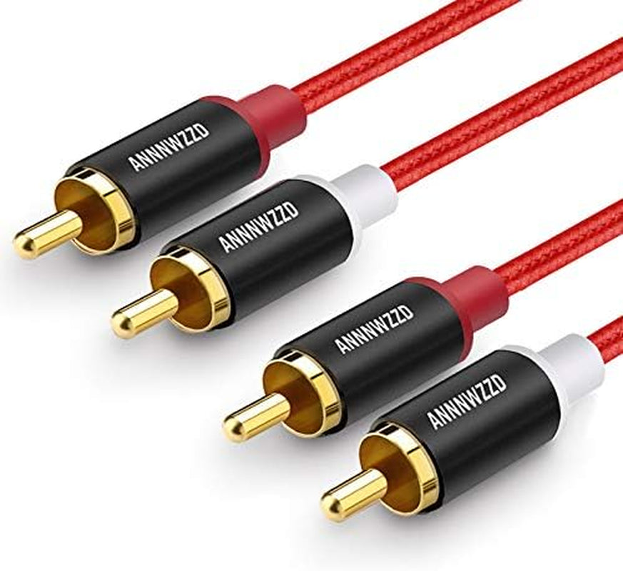 2RCA Male to 2RCA Male Stereo Audio Cable (15FT)