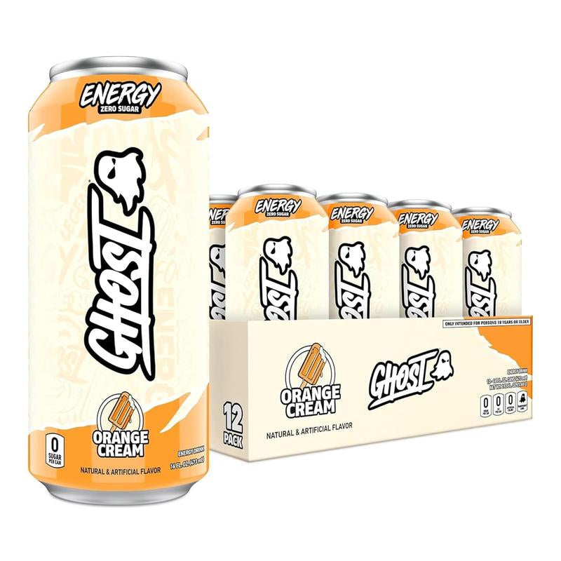 GHOST ENERGY DRINKS - 16Oz Cans - Energy & Focus & No Artificial Colors - 200Mg of Natural Caffeine, L-Carnitine & Taurine - Gluten-Free & Vegan