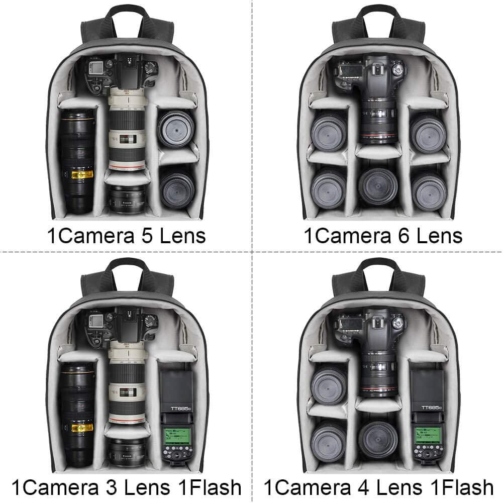 Camera Backpack Bag Professional for DSLR/SLR Mirrorless Camera Waterproof, Camera Case Compatible for Sony Canon Nikon