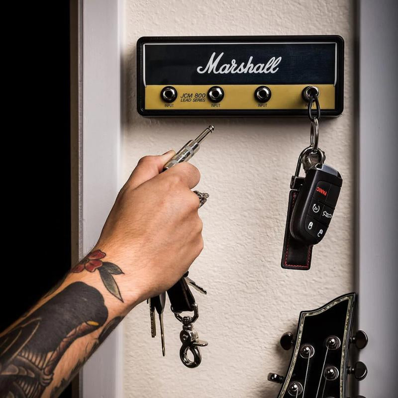 Marshall Jack Rack Key Holder | Standard Wall Mountable Key Rack Black | Decorative | Rock