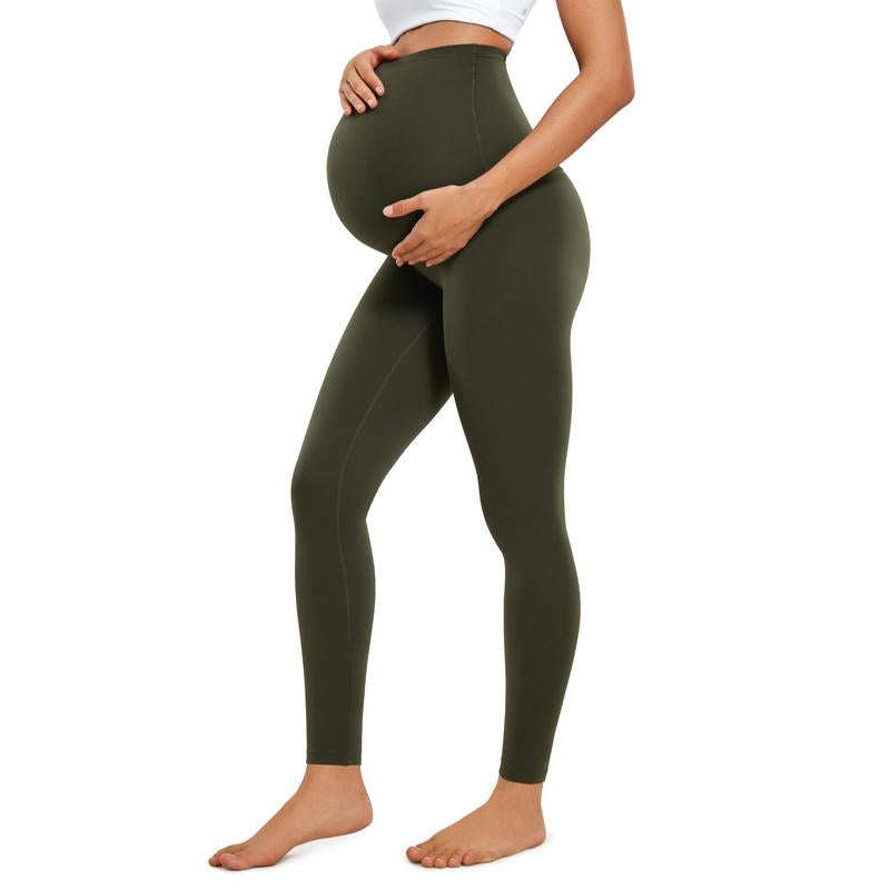 CRZ YOGA Womens Butterluxe Maternity Leggings over the Belly 28" - Workout Activewear Yoga Pregnancy Pants Buttery Soft