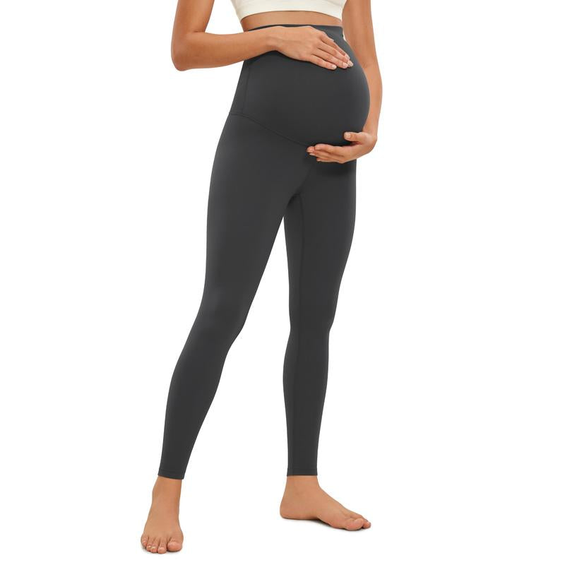 CRZ YOGA Womens Butterluxe Maternity Leggings over the Belly 28" - Workout Activewear Yoga Pregnancy Pants Buttery Soft