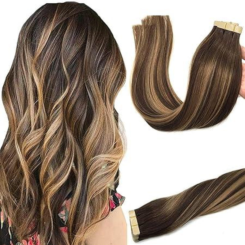 Tape in Human Hair Extensions Straight (50G,20Pcs/Pack)