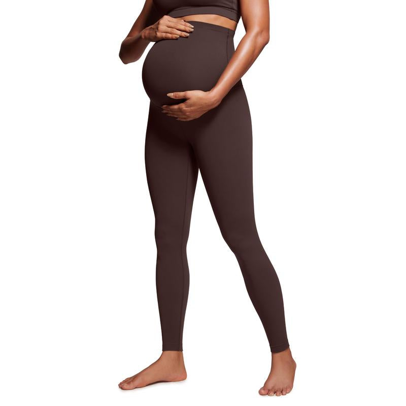 CRZ YOGA Womens Butterluxe Maternity Leggings over the Belly 28" - Workout Activewear Yoga Pregnancy Pants Buttery Soft