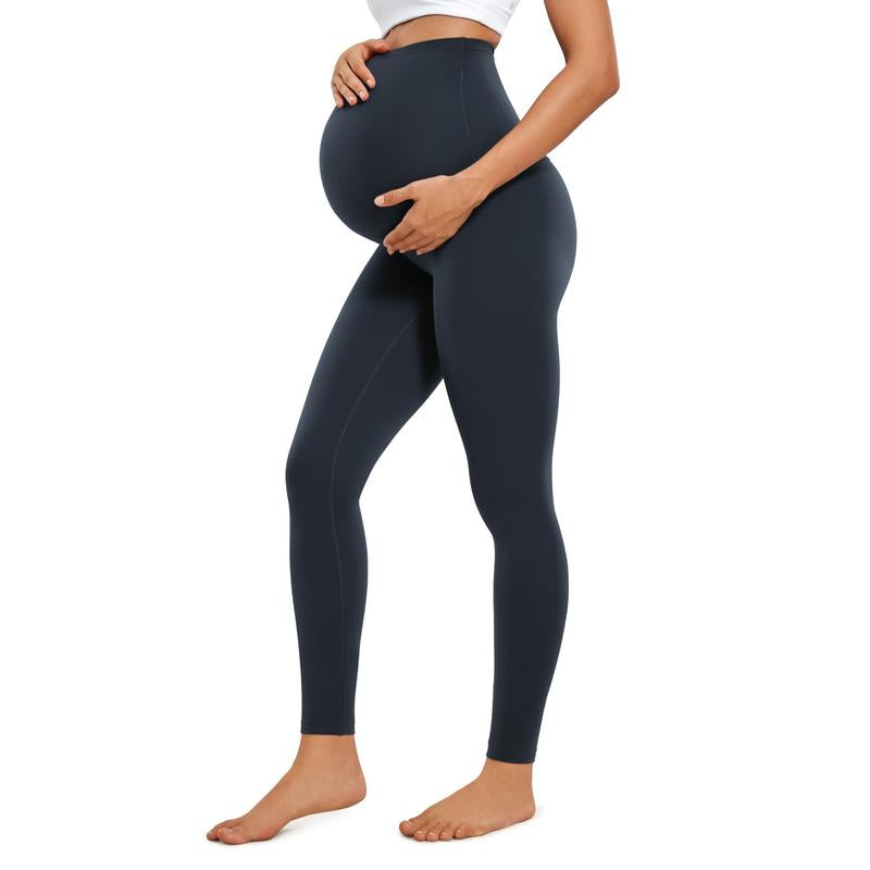 CRZ YOGA Womens Butterluxe Maternity Leggings over the Belly 28" - Workout Activewear Yoga Pregnancy Pants Buttery Soft